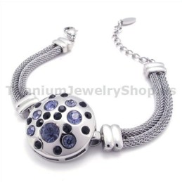 Bracciale Da Donna In Titanio Con Diamanti