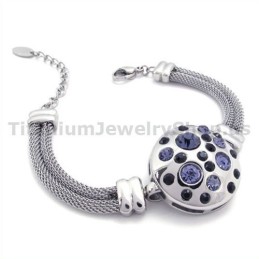 Bracciale Da Donna In Titanio Con Diamanti