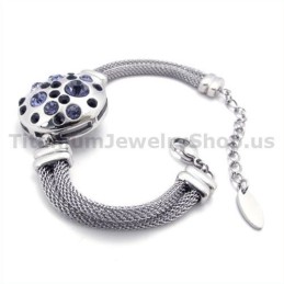 Bracciale Da Donna In Titanio Con Diamanti