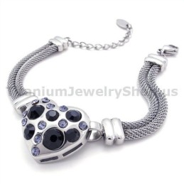 Bracciale Da Donna In Titanio Con Diamanti