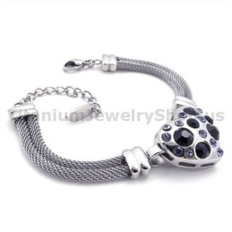 Bracciale Da Donna In Titanio Con Diamanti