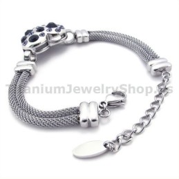 Bracciale Da Donna In Titanio Con Diamanti