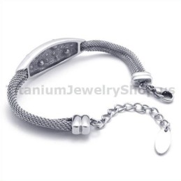 Bracciale Da Donna In Titanio Con Diamanti