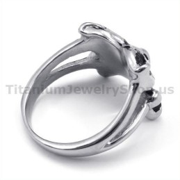 Anello Teschio In Titanio