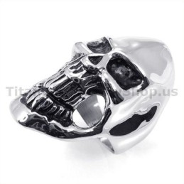 Anello Teschio In Titanio