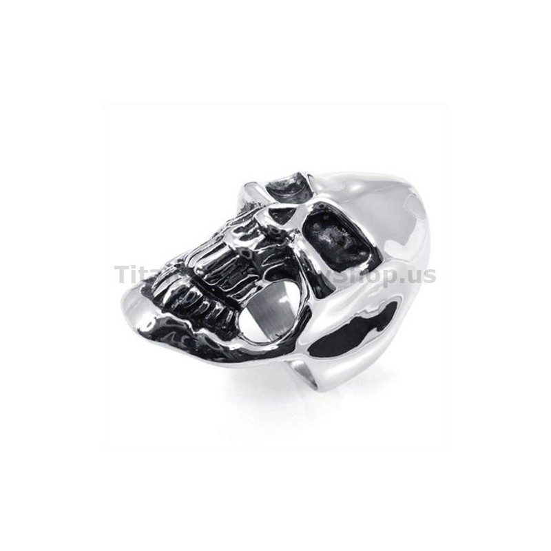 Anello Teschio In Titanio Anello Teschio In Titanio
