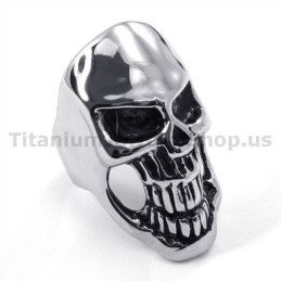 Anello Teschio In Titanio