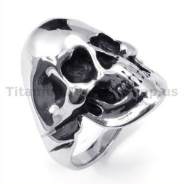 Anello Teschio In Titanio