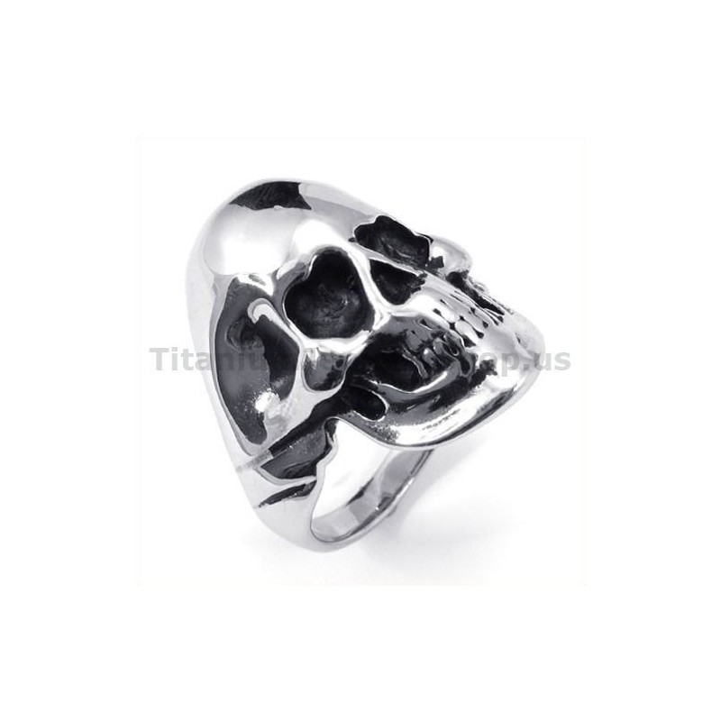 Anello Teschio In Titanio Anello Teschio In Titanio