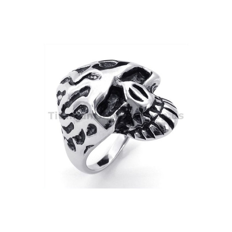 Anello Teschio In Titanio Anello Teschio In Titanio