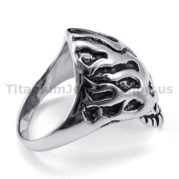Anello Teschio In Titanio
