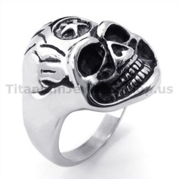 Anello Teschio In Titanio