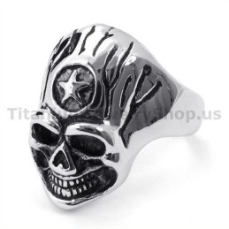 Anello Teschio In Titanio