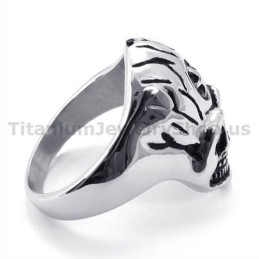 Anello Teschio In Titanio