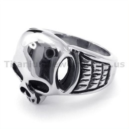 Anello Teschio In Titanio
