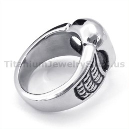 Anello Teschio In Titanio