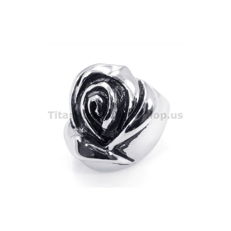 Anello In Titanio A Forma Di Fiore Anello In Titanio A Forma Di Fiore