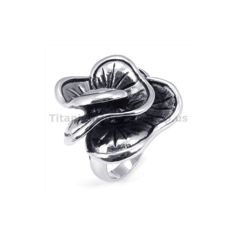 Anello In Titanio A Forma Di Fiore Anello In Titanio A Forma Di Fiore