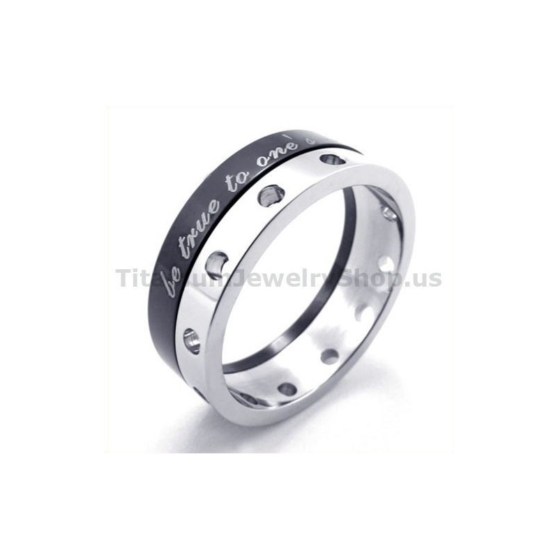 Anello In Titanio Nero Anello In Titanio Nero