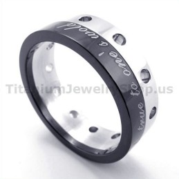 Anello In Titanio Nero
