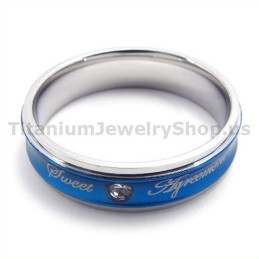 Anello In Titanio Sweetheart Con Diamante