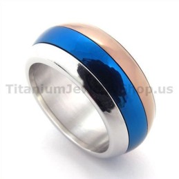 Anello In Titanio A Tre Colori