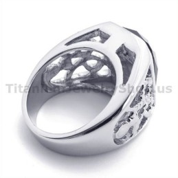 Anello In Titanio Con Zircone