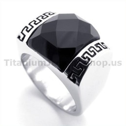 Anello In Titanio Con Zircone