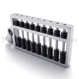 Ciondolo In Titanio Abacus Nero