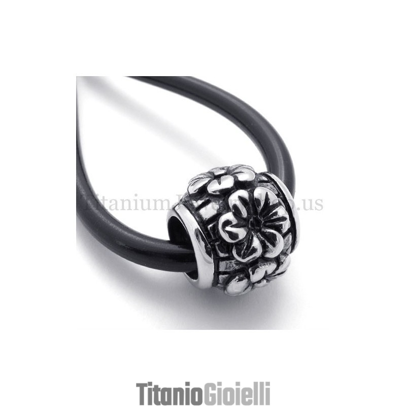 Ciondolo In Titanio Con Perlina Fortunata