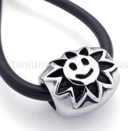 Nuovo Ciondolo Classico In Titanio Con Girasole