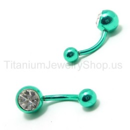 Mini Orecchini In Titanio Con Diamanti Intarsiati