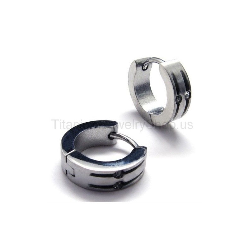 Orecchini Ad Anello In Titanio Argento Orecchini Ad Anello In Titanio Argento