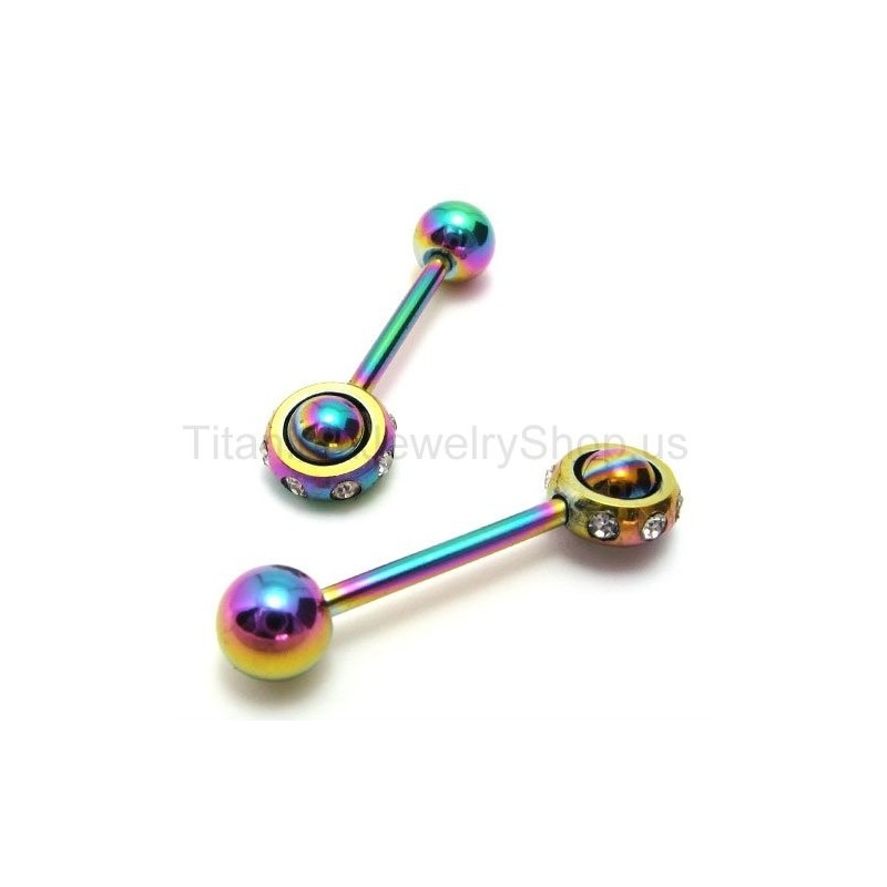 Orecchini In Titanio E Diamanti Color Magic Stick Orecchini In Titanio E Diamanti Color Magic Stick