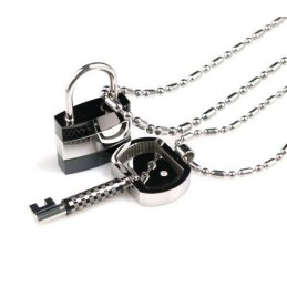 Collana Con Ciondolo A Forma Di Chiave Per Coppie Di Amanti In Titanio Puro
