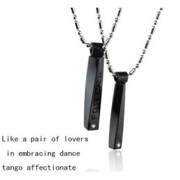 Ciondolo Per Coppie Di Amanti In Titanio Puro Tango Affettuoso