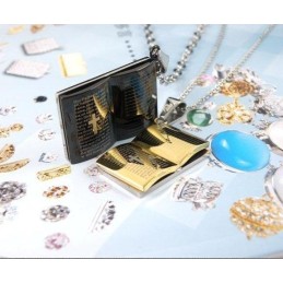 Collana Per Coppie Di Amanti In Titanio Puro Con Preghiera Biblica