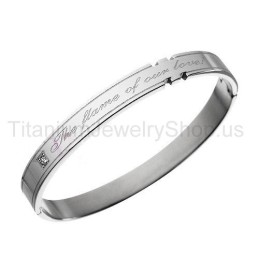 Braccialetti In Titanio "The Flame Of Our Love" Per Gli Amanti
