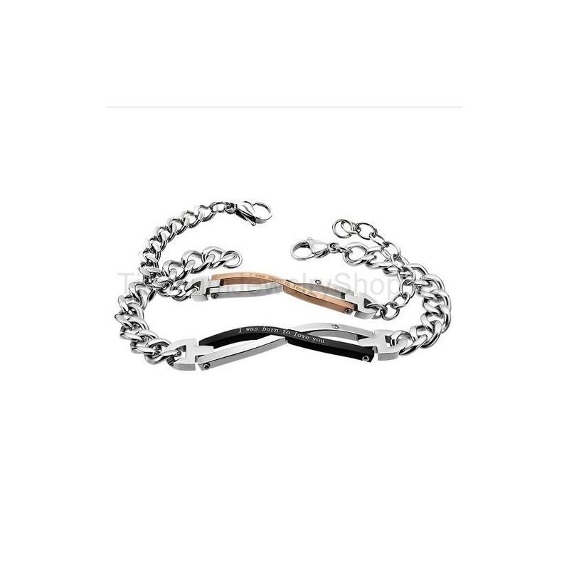 Braccialetti In Titanio "I Was Born To Love You" Braccialetti In Titanio "I Was Born To Love You"