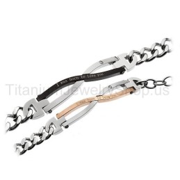 Braccialetti In Titanio "I Was Born To Love You"