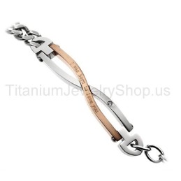 Braccialetti In Titanio "I Was Born To Love You"