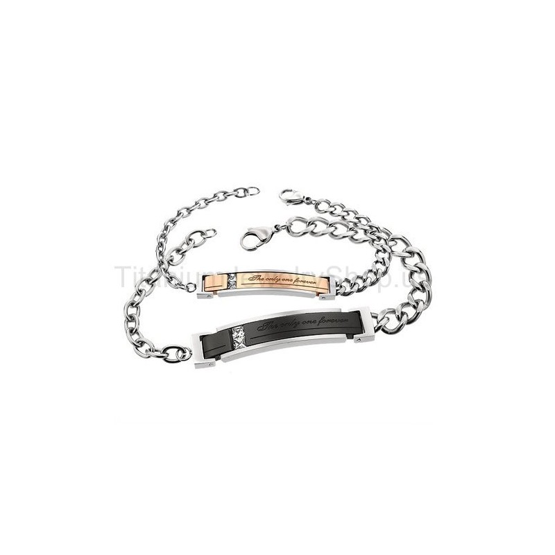 Braccialetti The Only One Forever Titanium Lovers Braccialetti The Only One Forever Titanium Lovers