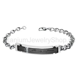 Braccialetti The Only One Forever Titanium Lovers