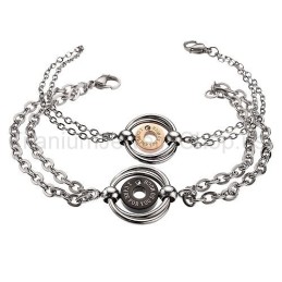 Braccialetti In Titanio Per Amanti "Mi Prendo Cura Di Te Così Tanto"