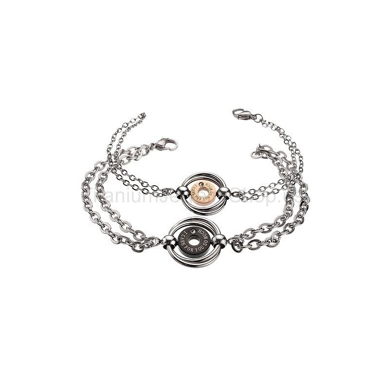 Braccialetti In Titanio Per Amanti "Mi Prendo Cura Di Te Così Tanto" Braccialetti In Titanio Per Amanti "Mi Prendo Cura Di Te Così Tanto"