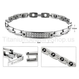 Bracciale Da Donna In Titanio Da 7 Pollici