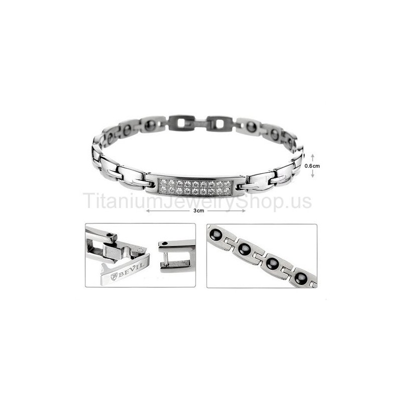 Bracciale Da Donna In Titanio Da 7 Pollici Bracciale Da Donna In Titanio Da 7 Pollici