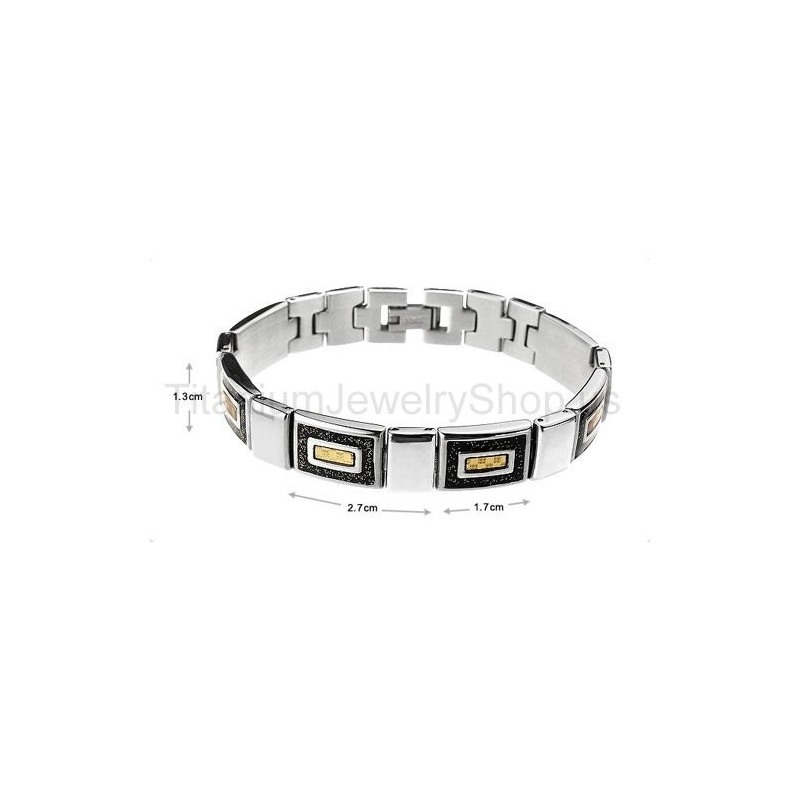 Bracciale Da Uomo In Titanio Da 8,5 Pollici Bracciale Da Uomo In Titanio Da 8,5 Pollici
