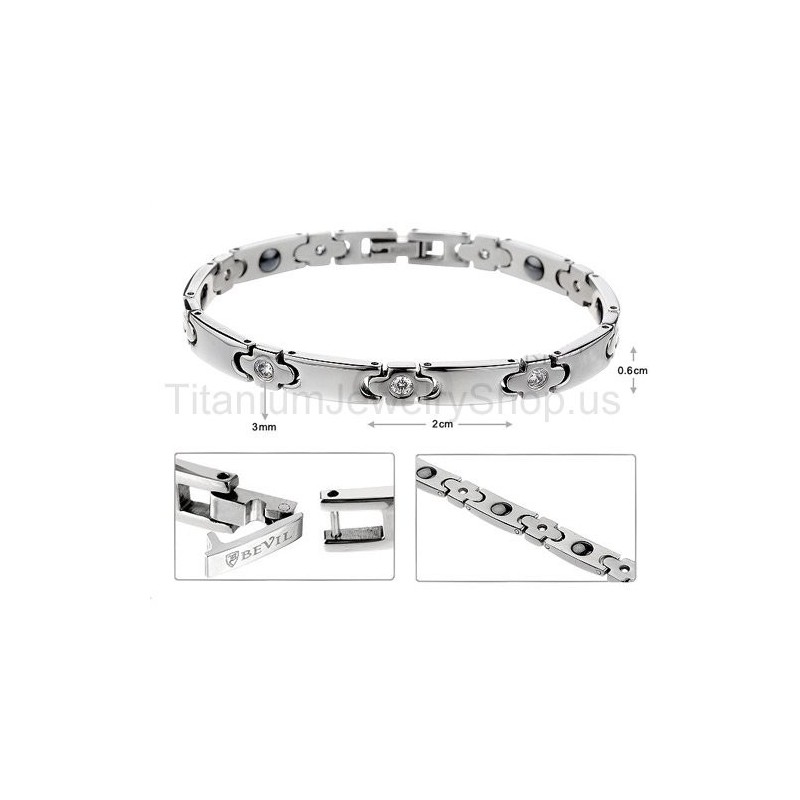 Bracciale Da Donna In Titanio Da 7 Pollici Bracciale Da Donna In Titanio Da 7 Pollici