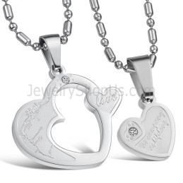 Ciondoli In Argento Titanio Con Strass E Catene Gratuite C600